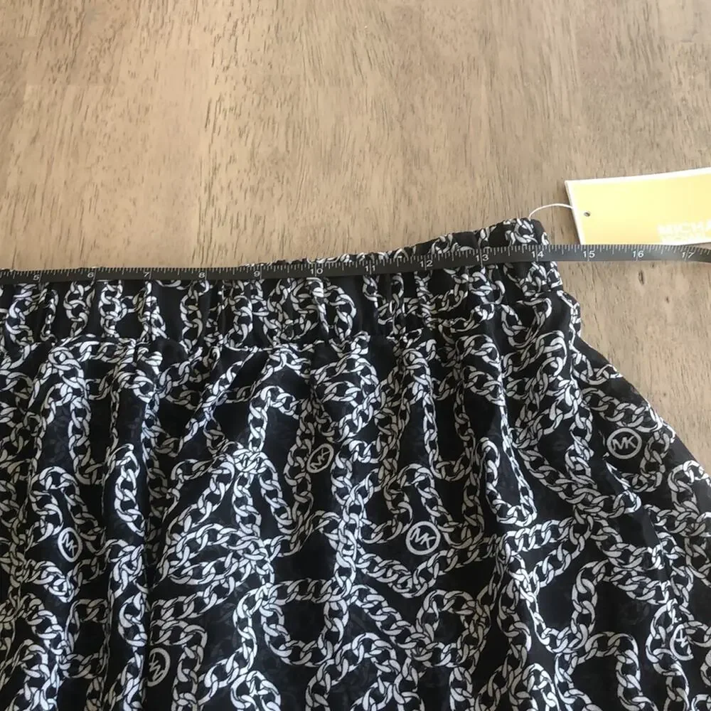 MICHAEL Michael Kors Black and White Chain Beach Coverup -  L - Picture 4 of 6